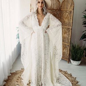 Boho Wedding Dress and Slip